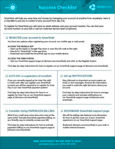 SmartHub Checklist Graphic